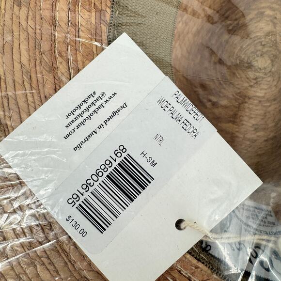 Lack Of Color Palma Wide Fedora Hat Tan NWT - Picture 4 of 7